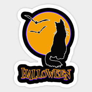 Halloween Cat Graphic Sticker